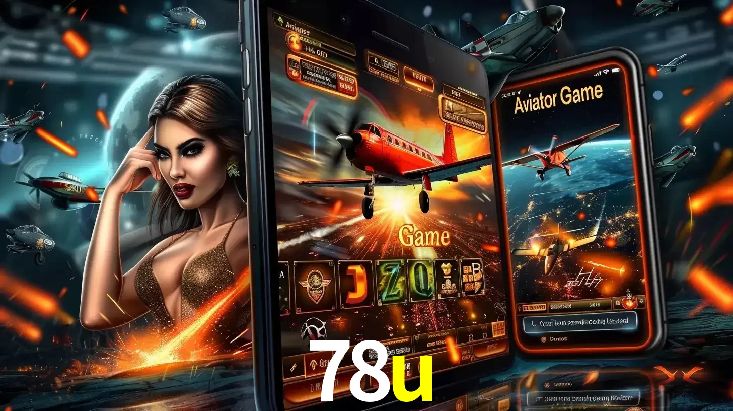 Mulher estilosa cercada por telas que exibem a jogabilidade do Aviator, capturando a intensidade e a estratégia deste popular crash game oferecido pelo 78u.